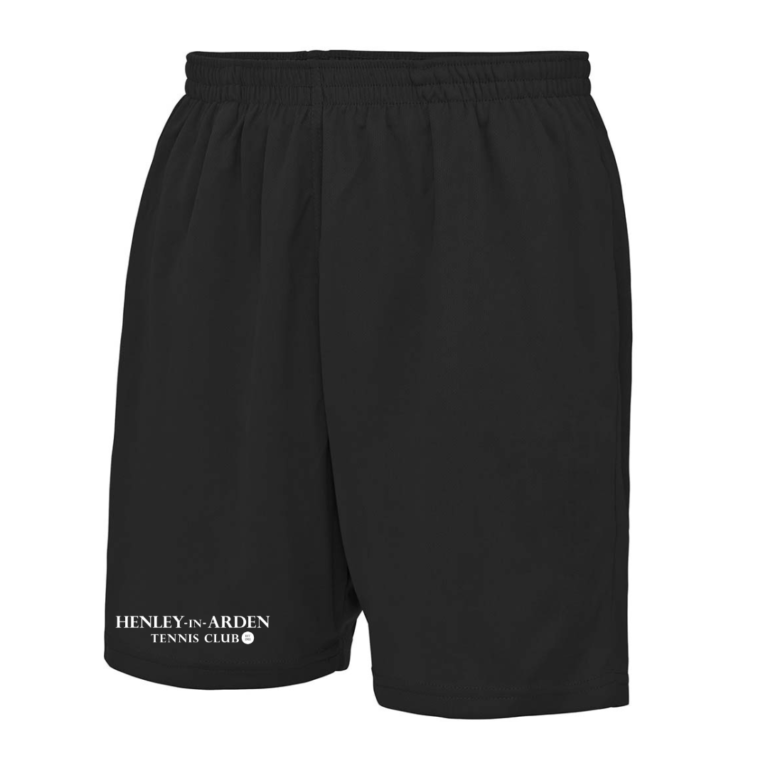 Henley in Arden Tennis Club Mesh Lined Cool Shorts Childs Black - B ...